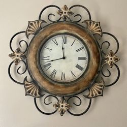 Metal wall clock