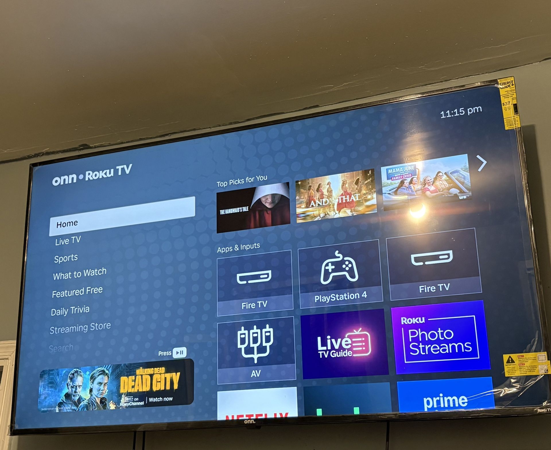 65’ Onn Roku TV