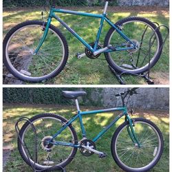 hard rock mountain bike 26 inch rims 17 inch frame$98