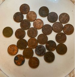 26 Bahamas one cent coins
