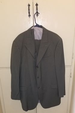 Steve harvey pin stripe suit