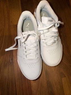 Puma White Low-Top Sneakers