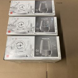 Wine glass new in box 