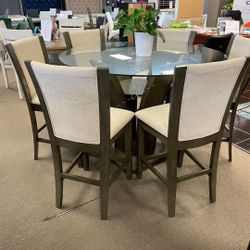 Camelia Dove Gray Dining 6 Chair $10 Down Payment And Financing Available