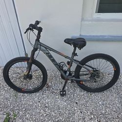 Huffy Scout 26" Mountain Bike Front Suspension Disc Brakes Gray