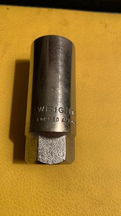 Wright #3596 13/16 Made in USA Spark Plug 3/8 drive socket