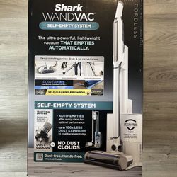 Shark WANDVAC Self Empty System Cordless Stick Vacuum WS642AE White BRAND NEW