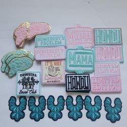 19pc Iron On Patch Lot Christmas Stocking Stuffers 