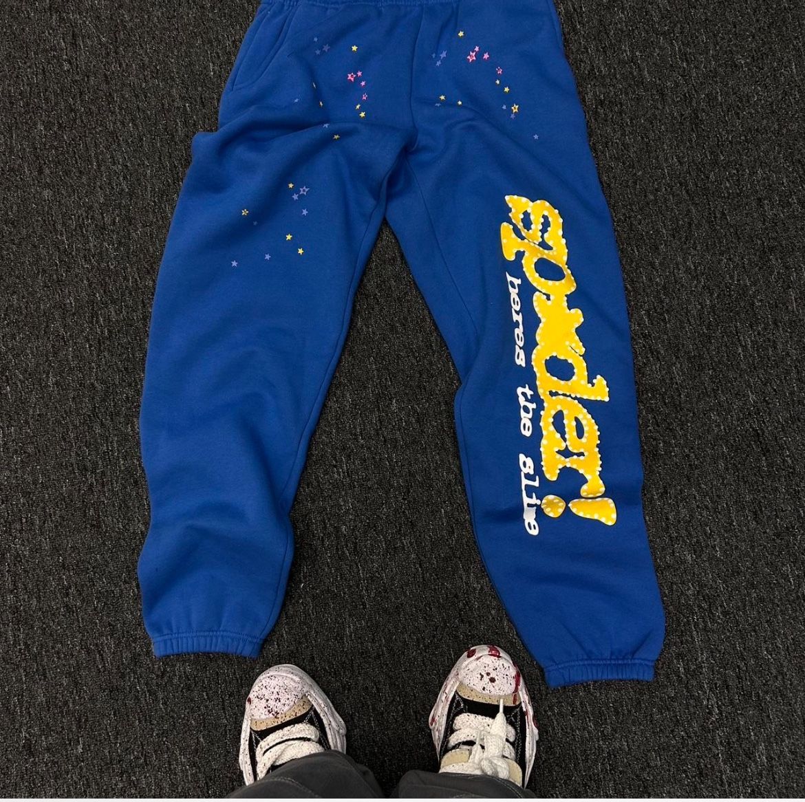 Blue Sp5der joggers
