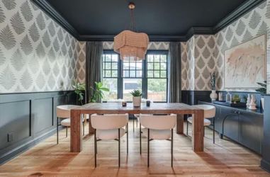 Designer Upholstered Dining Chairs (8)