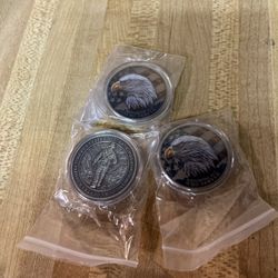 Bundle Of 3 Veterans Challenge Coins Lot Of 3