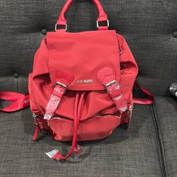 Red Backpack/ small bag