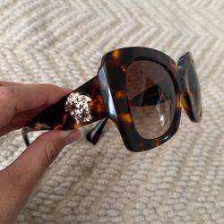 Versace Tortoise Shell Sunglasses Butterfly