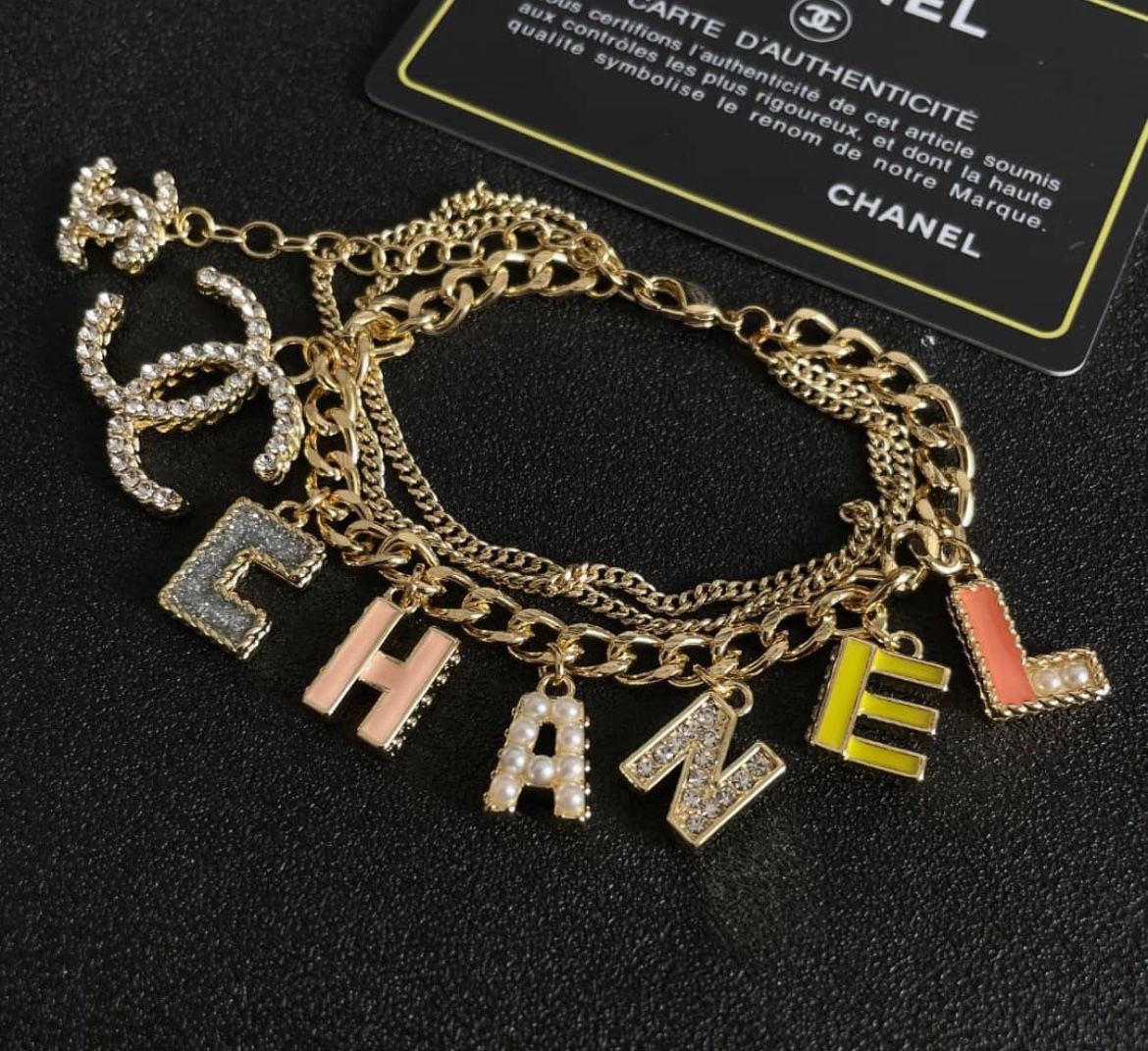 CC Alphabet Fashion Bracelet Authentic