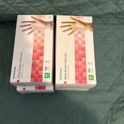 Vinyl Exam Gloves  4 X $10