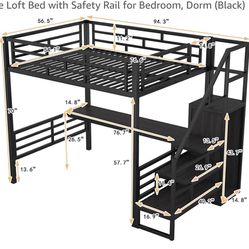 Full Size Loft Bed $150