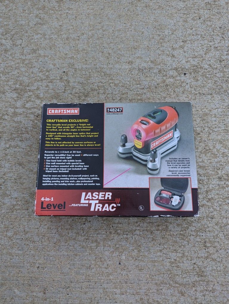 Craftsman 4 In 1 Laser Trac Level