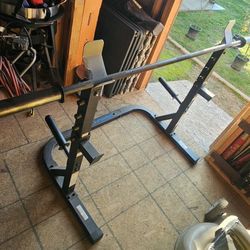 Bench Press Rack And Bar