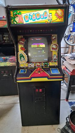 Full sized Dig Dug arcade machine