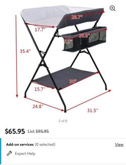 Changing table for infant/toddler