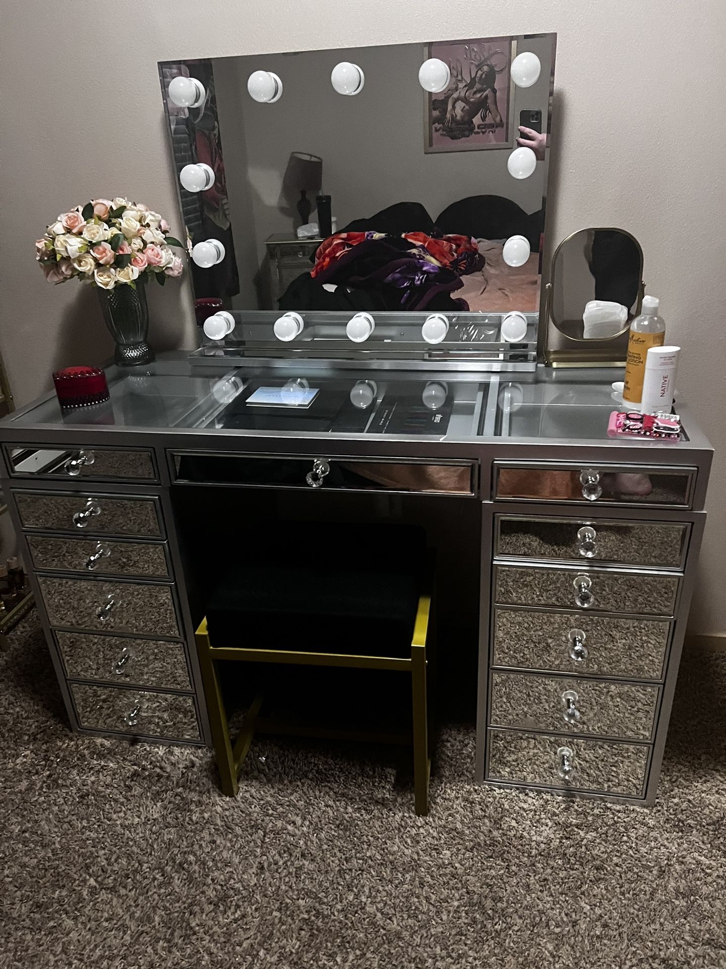 Mirrored Vanity