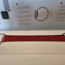 Apple Red Braided Solo Loop 44mm