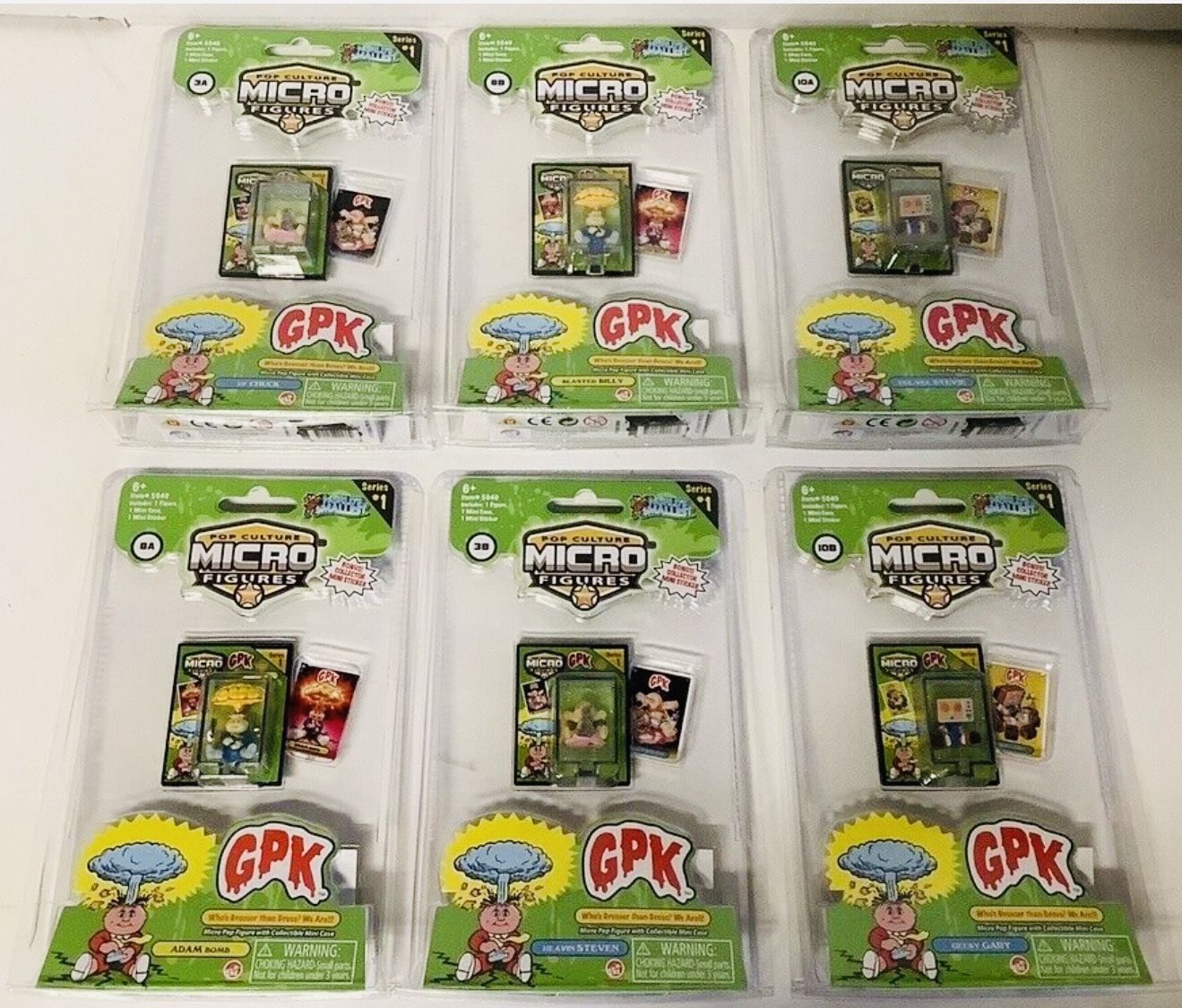 World's Smallest Garbage Pail Kids Series 1 set of Pop Culture Figures