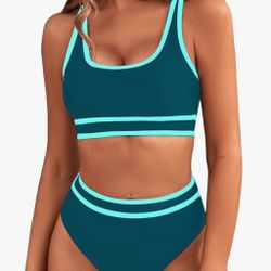 BMJL women’s medium high waisted sporty Bikini