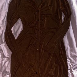 Brown Copper Dress 
