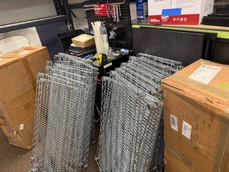 Chrome Wire Shelving Units – Lot of Several
