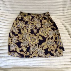 Ann Taylor Loft Paisley and Floral Print Skirt - Sz PM
