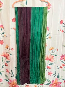 Green & Purple Scarf/Wrap 30”X75”