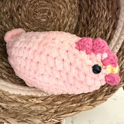 Handmade crochet chicken _amigurumi style