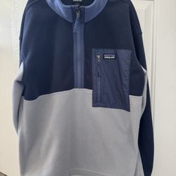 Patagonia Microdini 1/2 Fleece Pullover For Kids Size Large