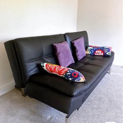 Leather Sleeper Sofa