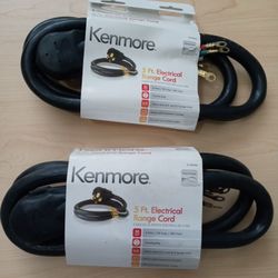 Kenmore 4-Prong 5 Ft Electrical Range Cord 50 Amp 250 Volts 49696x2