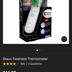 braun kids forehead thermometer new