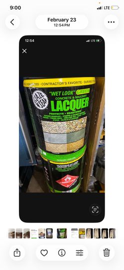 Green lacquer 5 gallon tub