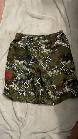 Elite Camo Print Athletic Shorts