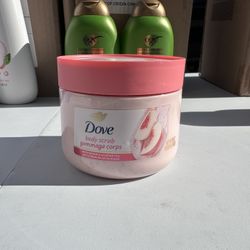 Dove Beauty Exfoliating Body Scrub - White Peach & Crushed Rice - 15oz