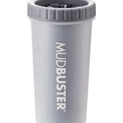 MudBuster Portable Dog Paw Cleaner - Large Gray - Easy & Mess-Free