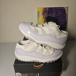 Size 9c - Kids Violet Jordan 11 Low's - $85