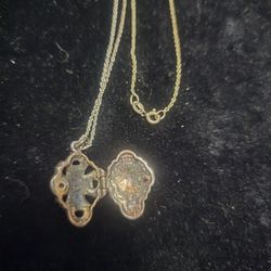 Sterling Silver Locket Necklace 