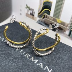 David yurman Crossover Hoop Earring Women
