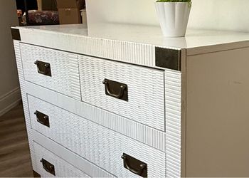 Wicker 3 drawer dresser asking 125 nice piece sturdy need gone