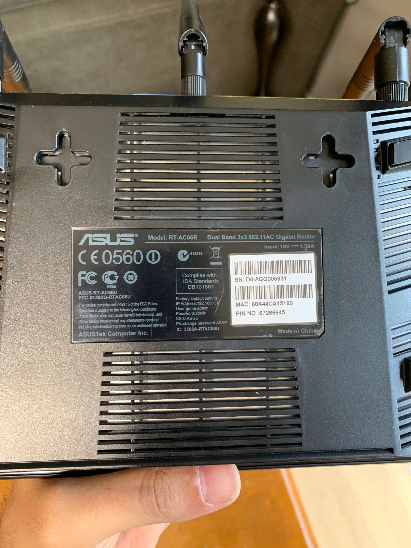 Asus RTac66r dual band router for Sale in Bonney Lake, WA OfferUp