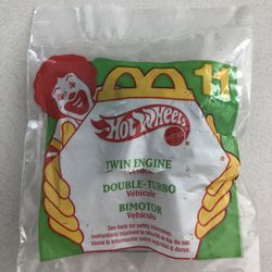 NIP 1994 Retro McDonald's Happy Meal Hot Wheels TOY #11 - Twin Engine Green Car