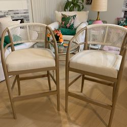 Beach/Cape style Bar Stools - Set Of 4 Chairs