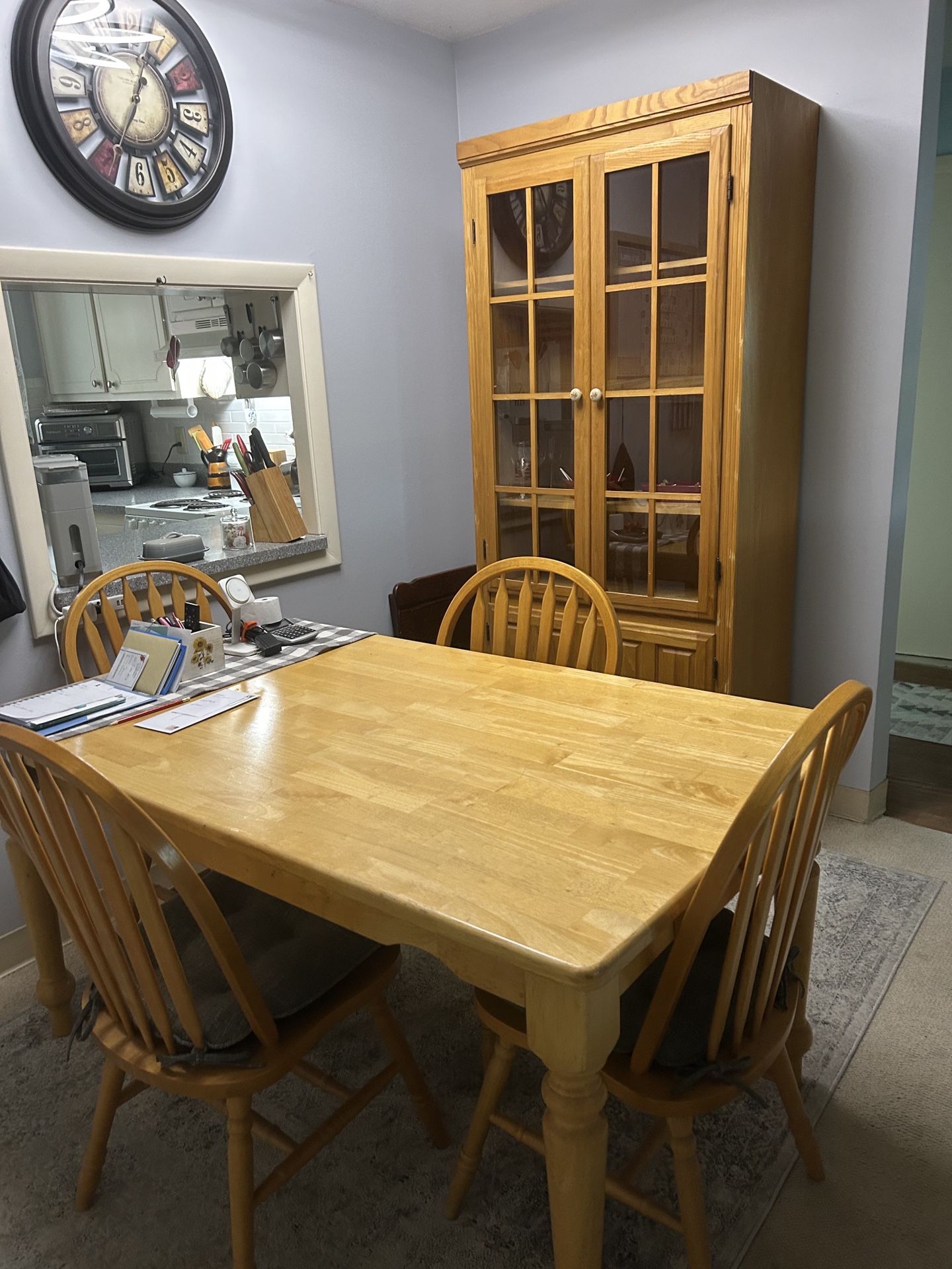 Hutch, Table & Chairs, TV Stand