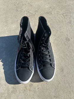 Levi black high tops